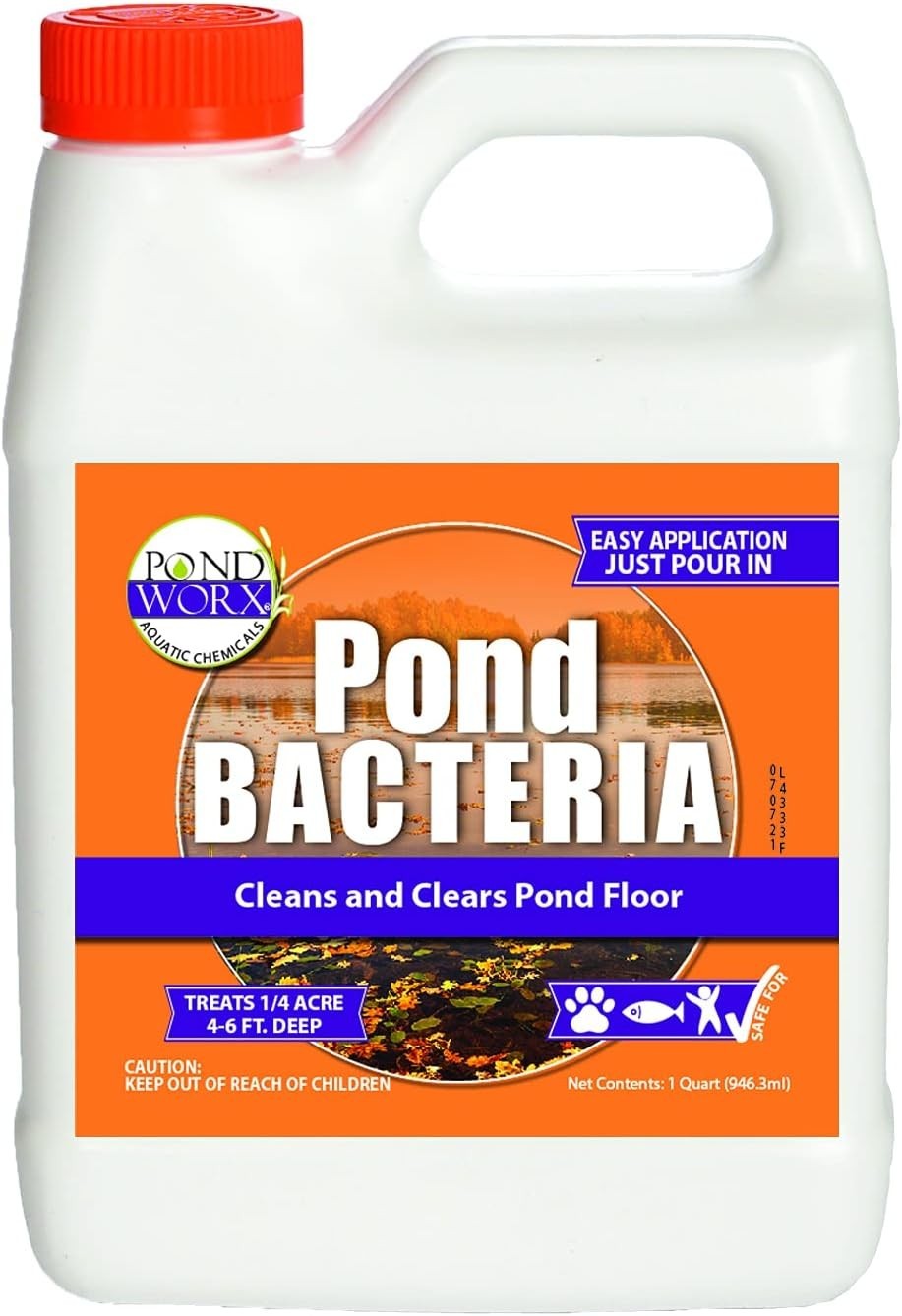 Pondworx Pond Bacteria - Concentrated & Formulated for Large Ponds, Water Featur Pondworx Pond Bacteria - Concentrated & Formulated for Large Ponds, Water Featur