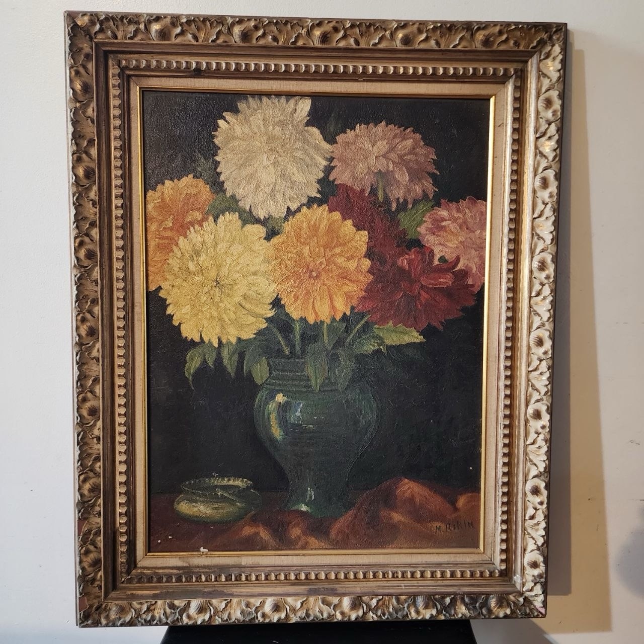 MAX Rikin Mid Century Oil Painting MAX Rikin Mid Century Oil Painting