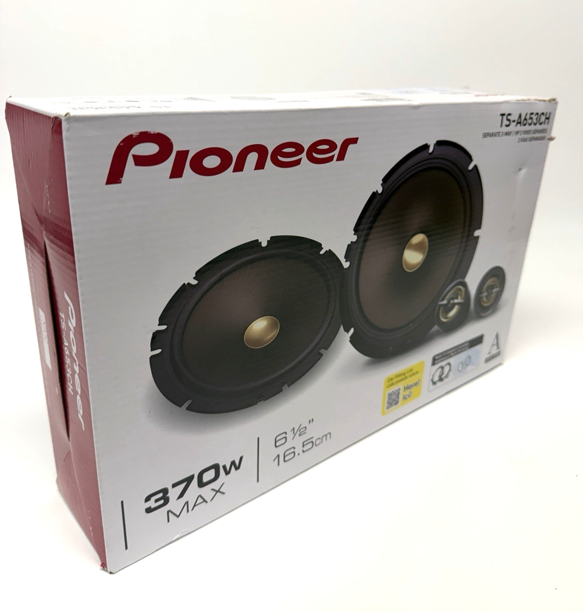 NEW Pioneer TS-A653CH 6-1/2” 2-Way Component Speakers 370W Max / 85W Nom