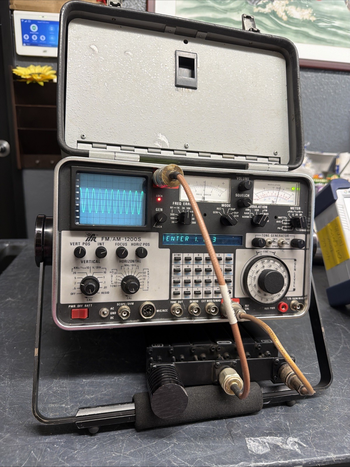 IFR Fm/Am-1200S Communications Service Monitor 250 kHz to 1 GHz Tested And Cal