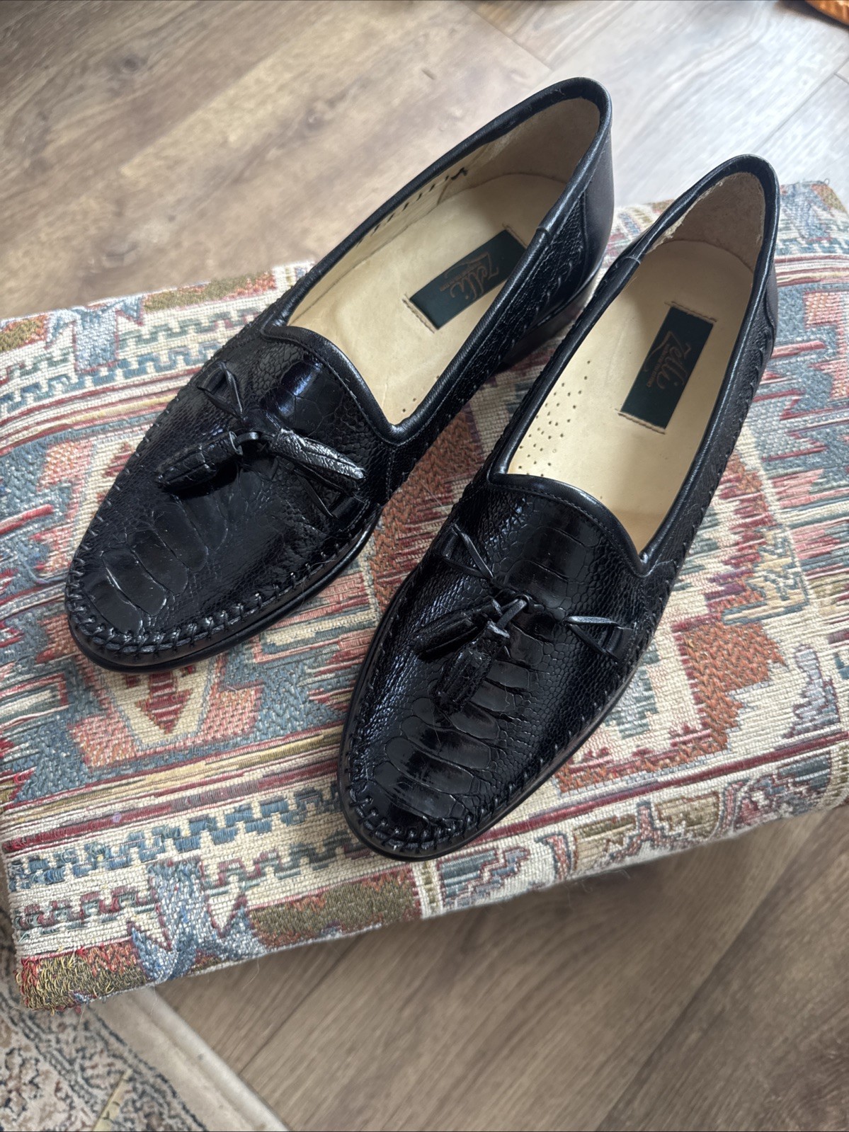 RARE ZELLI UNWORN GENUINE OSTRICH LUXURY OLD MONEY ITALIAN MENS LOAFER RARE ZELLI UNWORN GENUINE OSTRICH LUXURY OLD MONEY ITALIAN MENS LOAFER