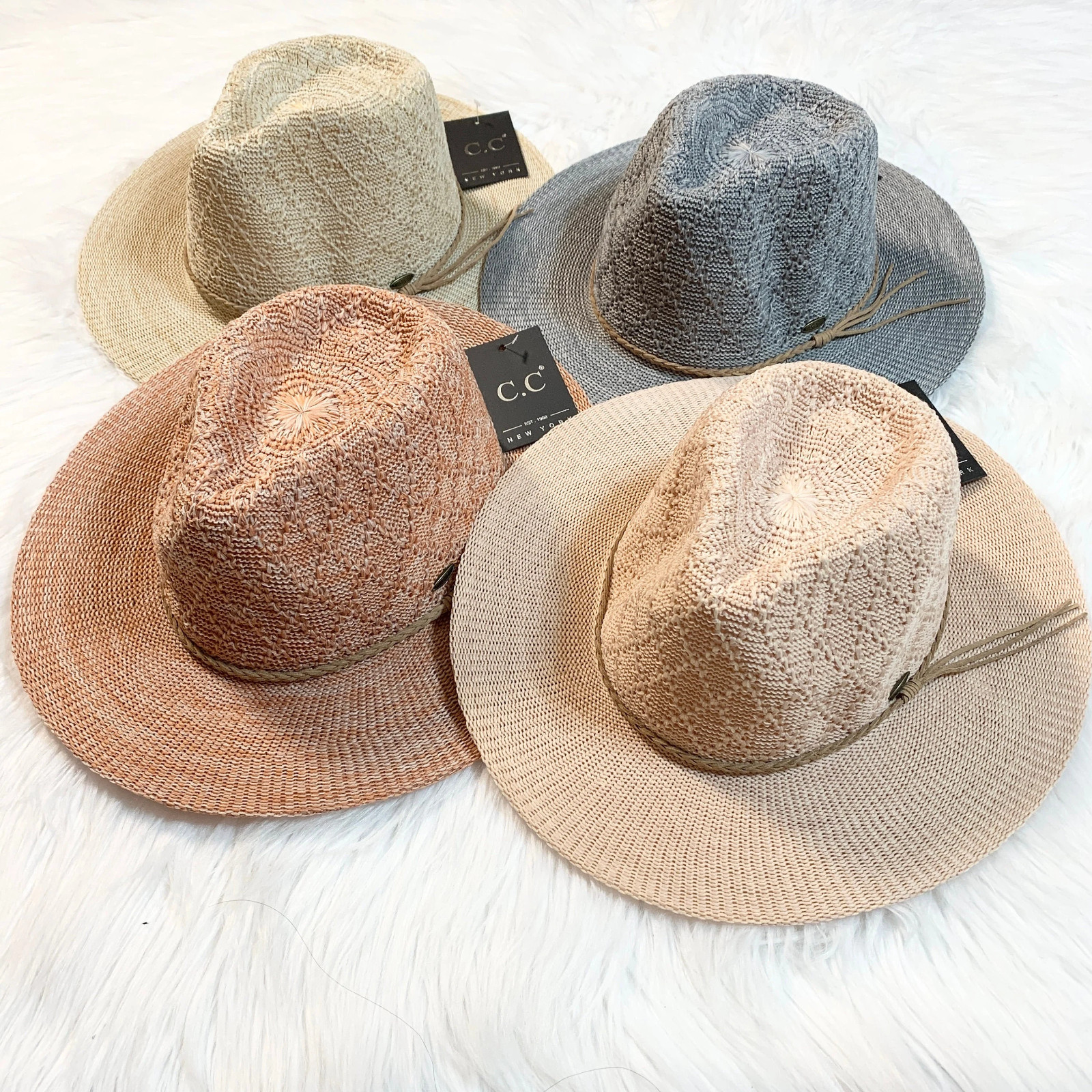 C.C Diamond Knit Brim Hat, C.C Summer Hat, C.C Sun Hat, Premium Hat, Brim Hat C.C Diamond Knit Brim Hat, C.C Summer Hat, C.C Sun Hat, Premium Hat, Brim Hat