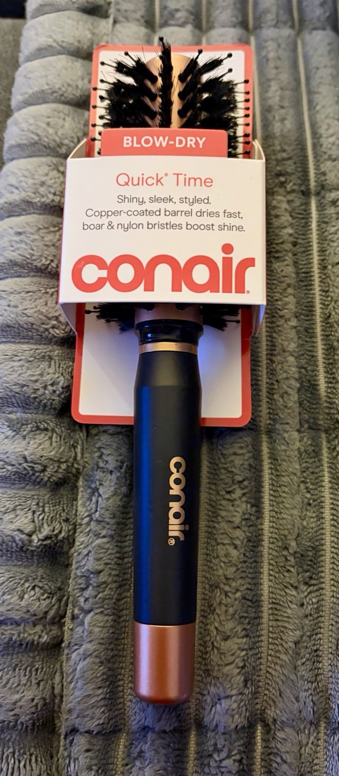 *New*  Conair Quick Time Round Blow-Dry Hairbrush