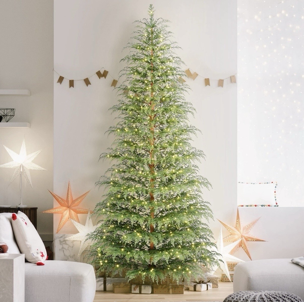 My Texas House 9 Ft Cypress Pre-Lit Artificial Christmas Tree ( 600 Warm LEDs ) My Texas House 9 Ft Cypress Pre-Lit Artificial Christmas Tree ( 600 Warm LEDs )