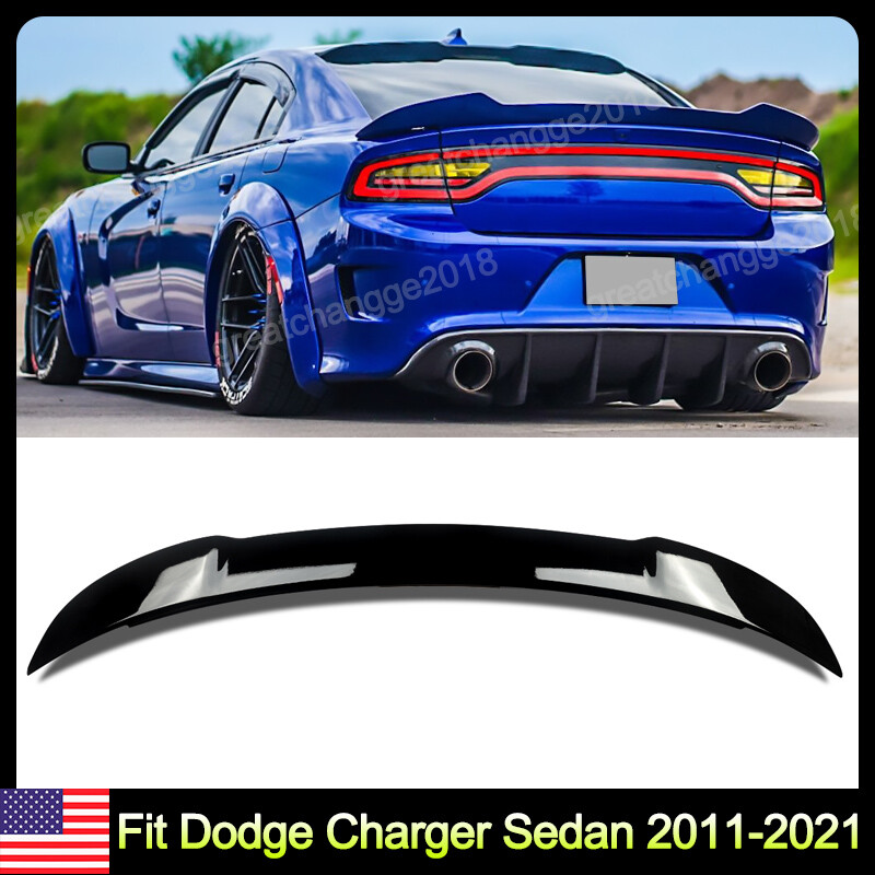 For Dodge Charger 2011-2023 Gloss Black Hellcat Style Rear Trunk Spoiler Wing For Dodge Charger 2011-2023 Gloss Black Hellcat Style Rear Trunk Spoiler Wing