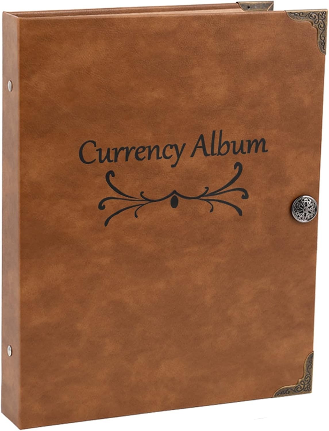 120 Pockets Currency Album, Paper Money Banknote Collection Book Bills Holder...