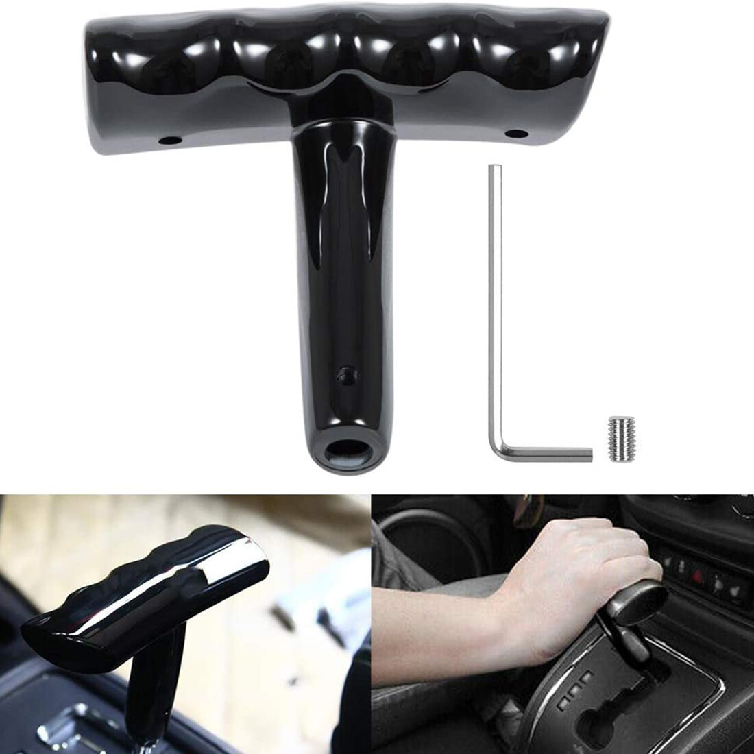 T-Handle Shift Knob Gear Stick Shifter For Jeep Dodge Charger Challenger Compass