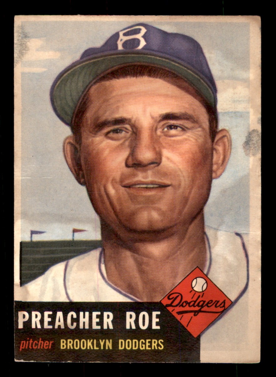 1953 Topps - Preacher Roe #254 PR (Filler) *v2
