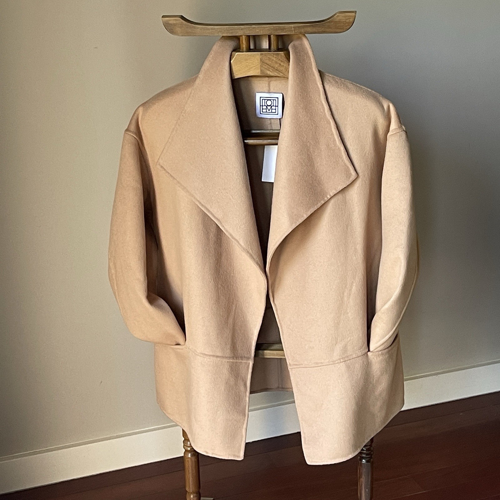 TOTEME Annecy Short Coat Camel Beige Wool Cashmere Jacket XS New ($1,100)