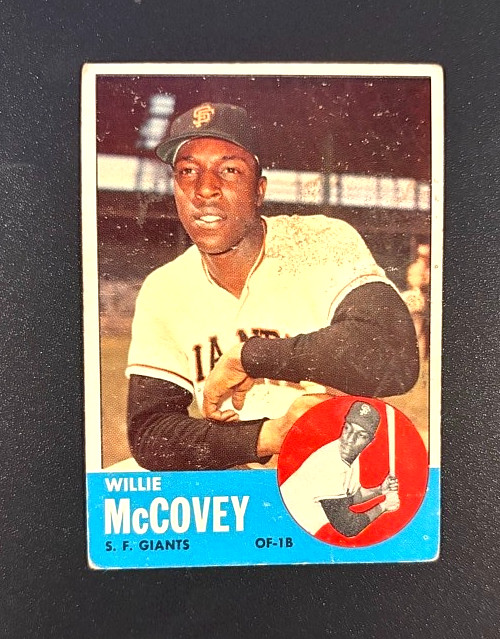 1963 Topps Willie McCovey #490 San Francisco Giants HOF Vintage Baseball Card Ra