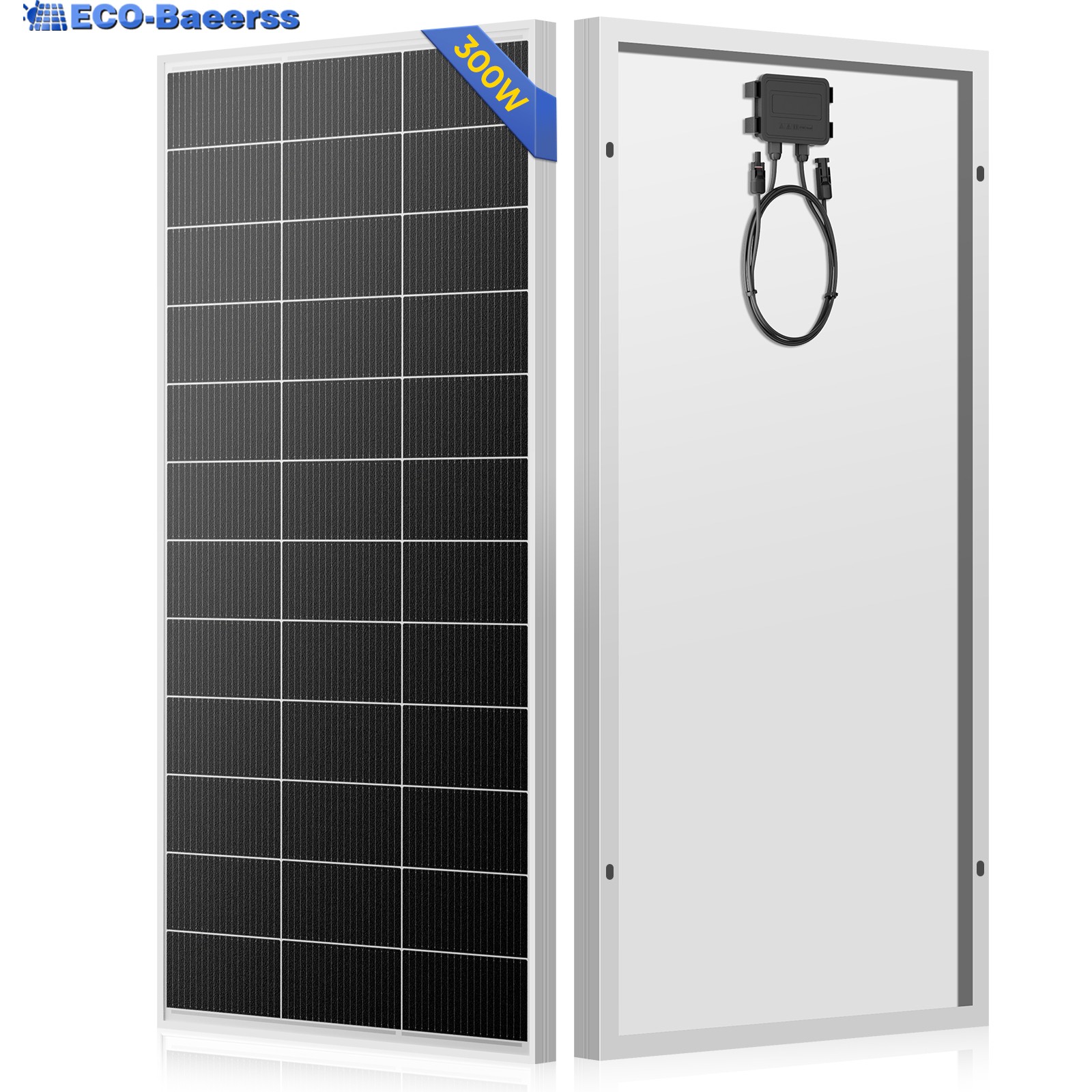 300W 600W 900W 1200W Mono Solar Panel N-Type Cell Power Charger Home Off-Grid 