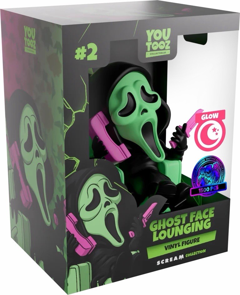 Scaradise exclusive Youtooz Ghost Face Glow Vinyl Figure #2 Scream Collection