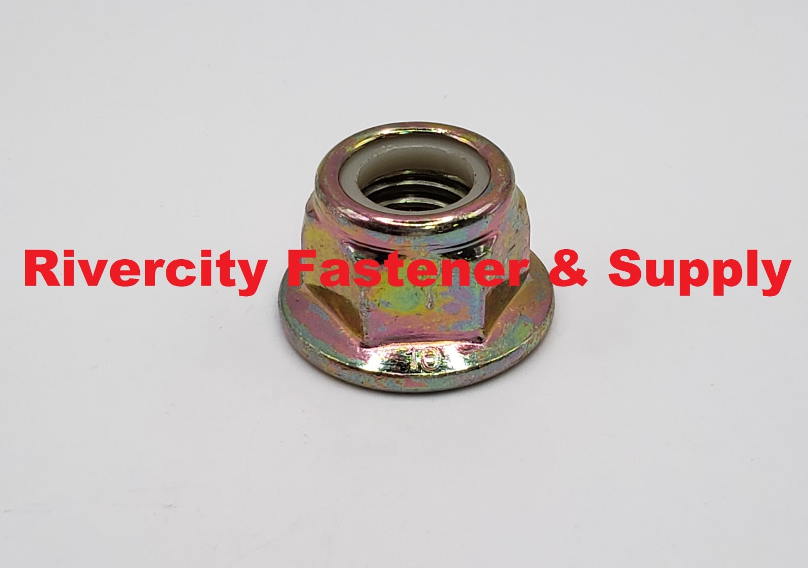 M14-2.0 Nylon Insert Flange  Lock Nuts 14mm x 2.0 Flanged Stop Nut M14x2.0 ZY