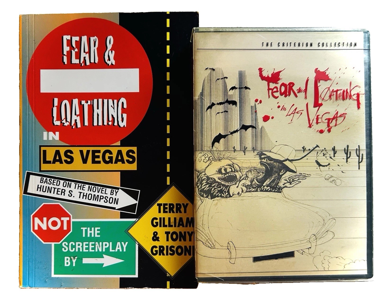 Fear and Loathing in Las Vegas 2-Pack 🌵 Criterion 2-Disc DVD + Screenplay Book