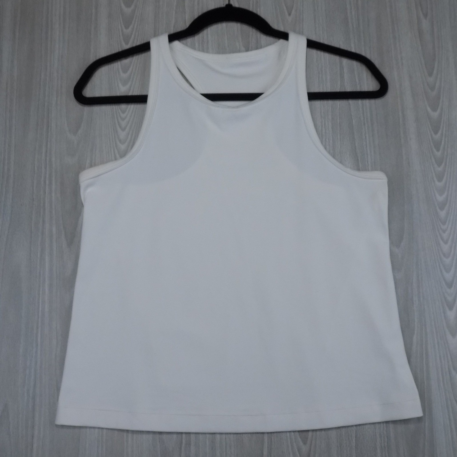 Lululemon Womens White High Neck Racerback Performance Athletic Training Tank