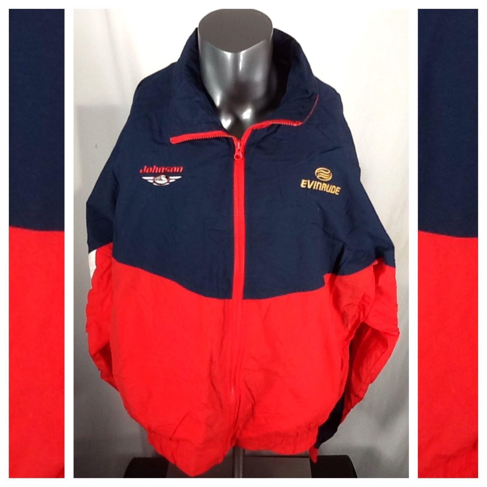 Vintage Evinrude Johnson Work Jacket Men’s (XL) Norman Todd Zip Up Coat