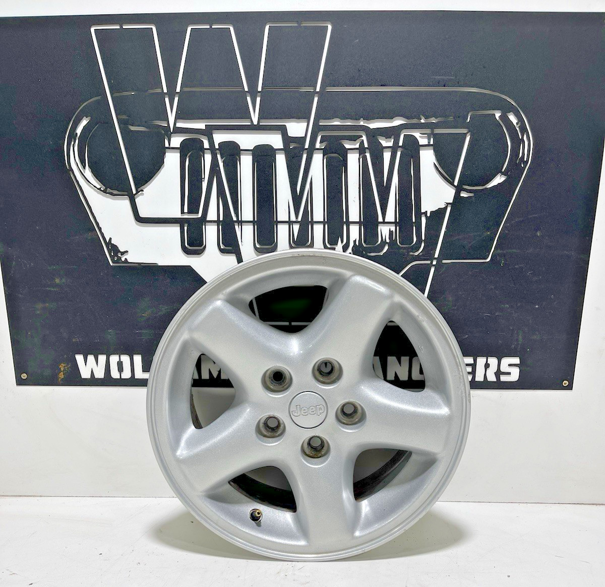 97-06 Jeep XJ Cherokee TJ Wrangler 15x7 SILVER ECCO Flat Spoke Aluminum Wheel 2