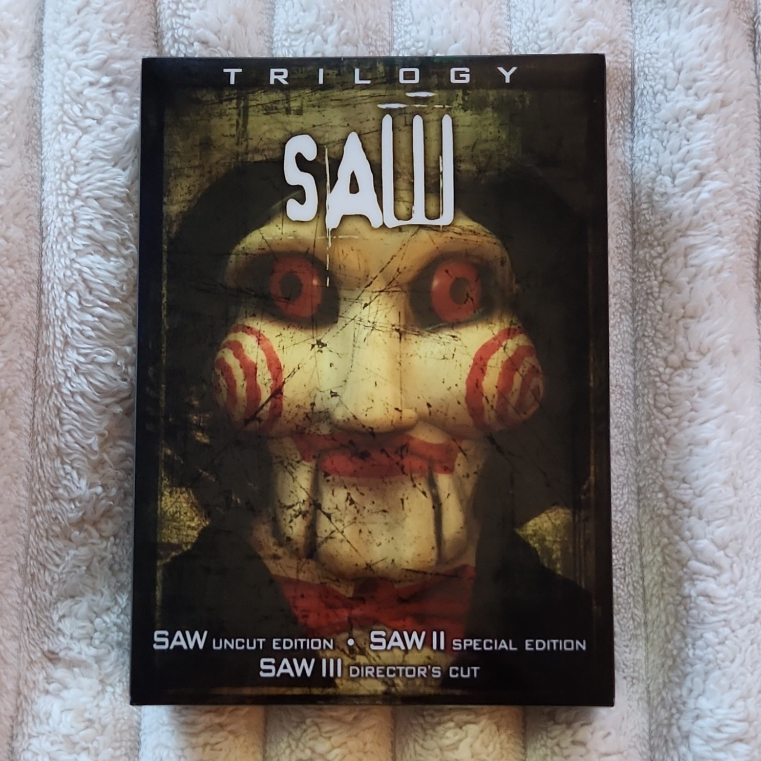 Saw Trilogy 6-Disc DVD Box Set Uncut Edition / Special Edition / Director's Cut