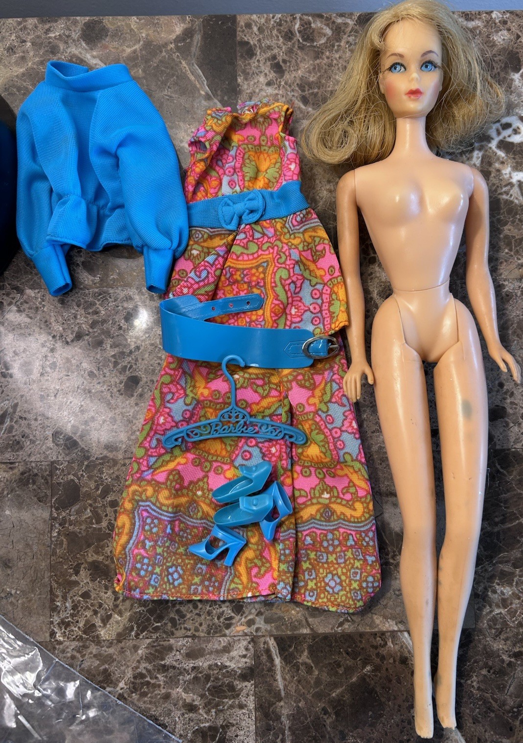 Vintage Barbie Mood Matchers #1792 Complete & Doll Vintage Barbie Mood Matchers #1792 Complete & Doll