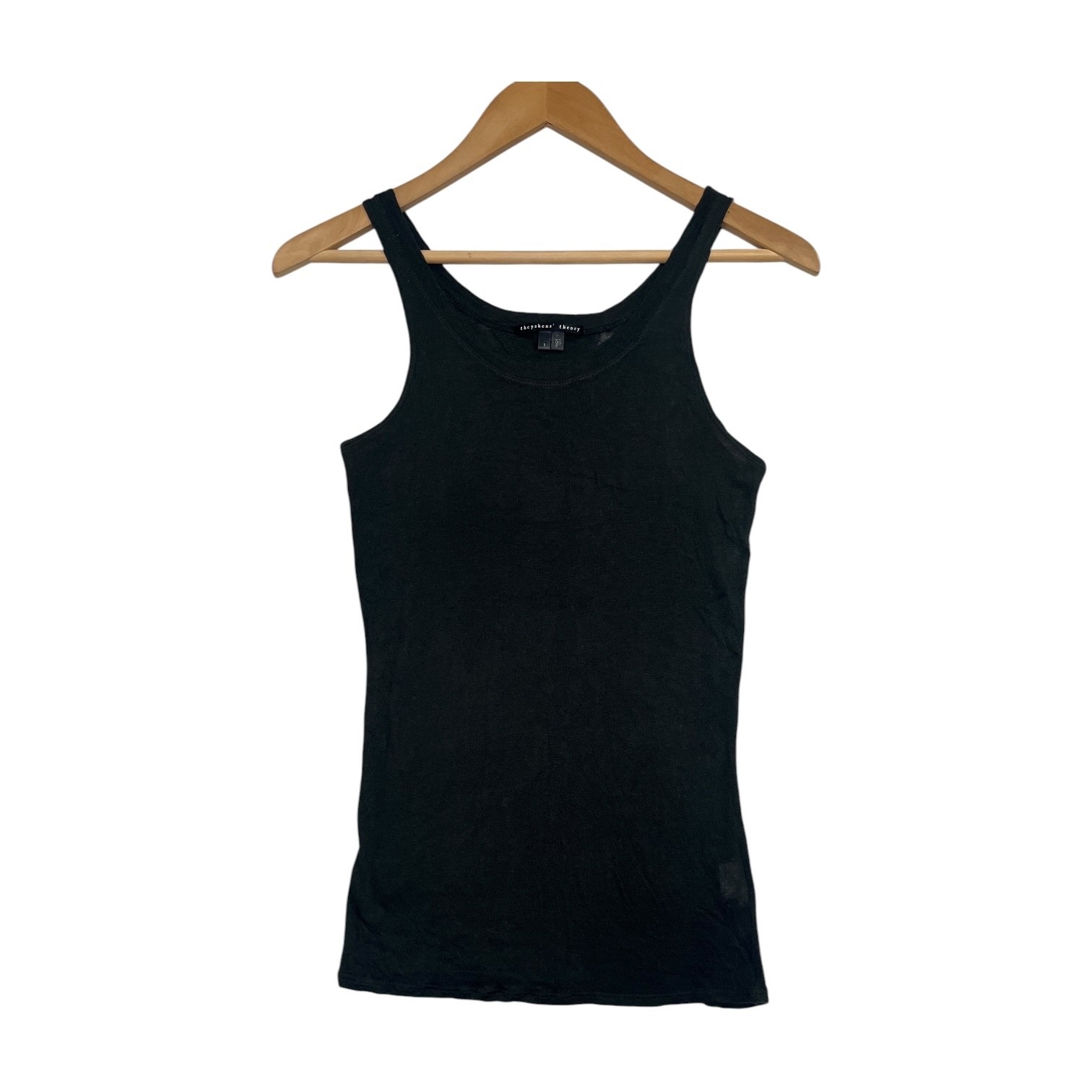 Theyskens Theory Tank Top Womens Small Black Cashmere Blend Designer Knit Luxury