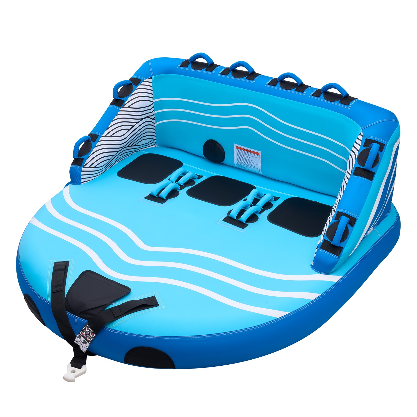 Uimoso Inflatable Towable Tubes for 1-3 Riders Water Sports Boat Tube Anti-slip