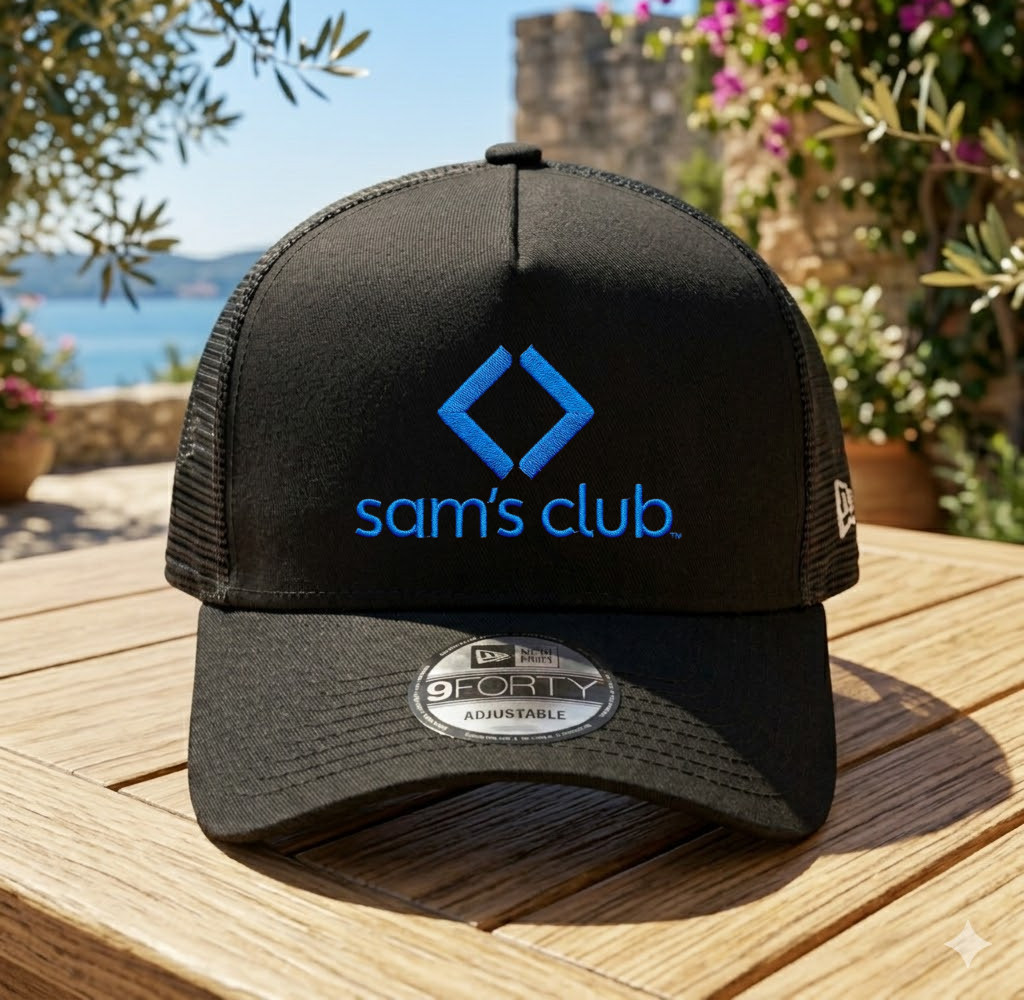 Sam’s Club Embroidered Trucker Hat Vintage Mesh Snapback Adjustable Cap