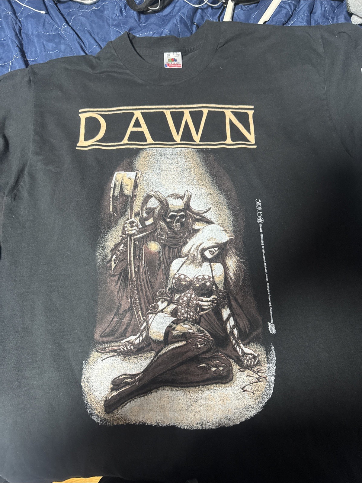 VTG 90s Dawn Sirius Entertainment Comic Book Joseph Michael Linsner Shirt XL