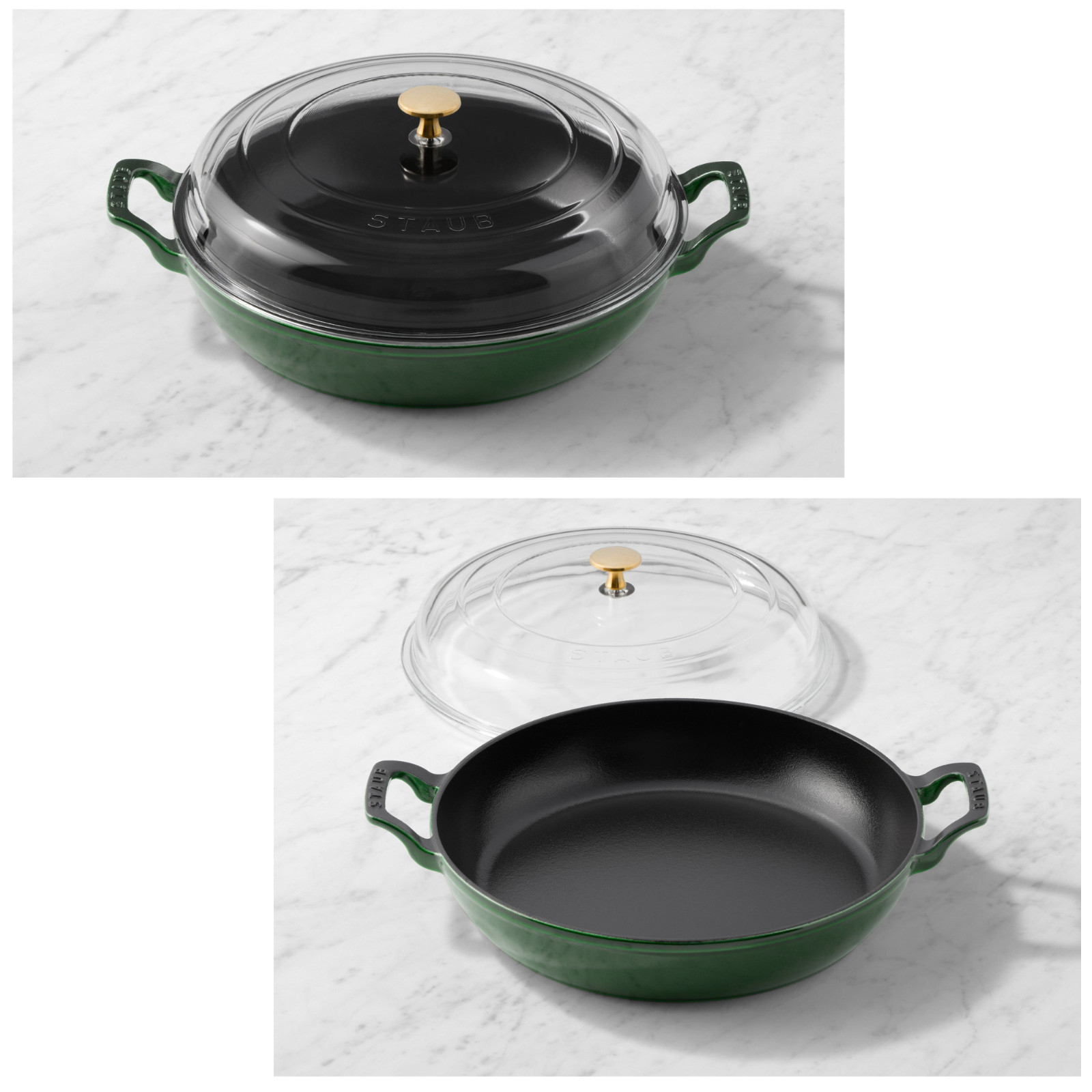 Staub 3.5 Qt Everything Braiser Enameled Cast Iron Glass Lid Choose Color
