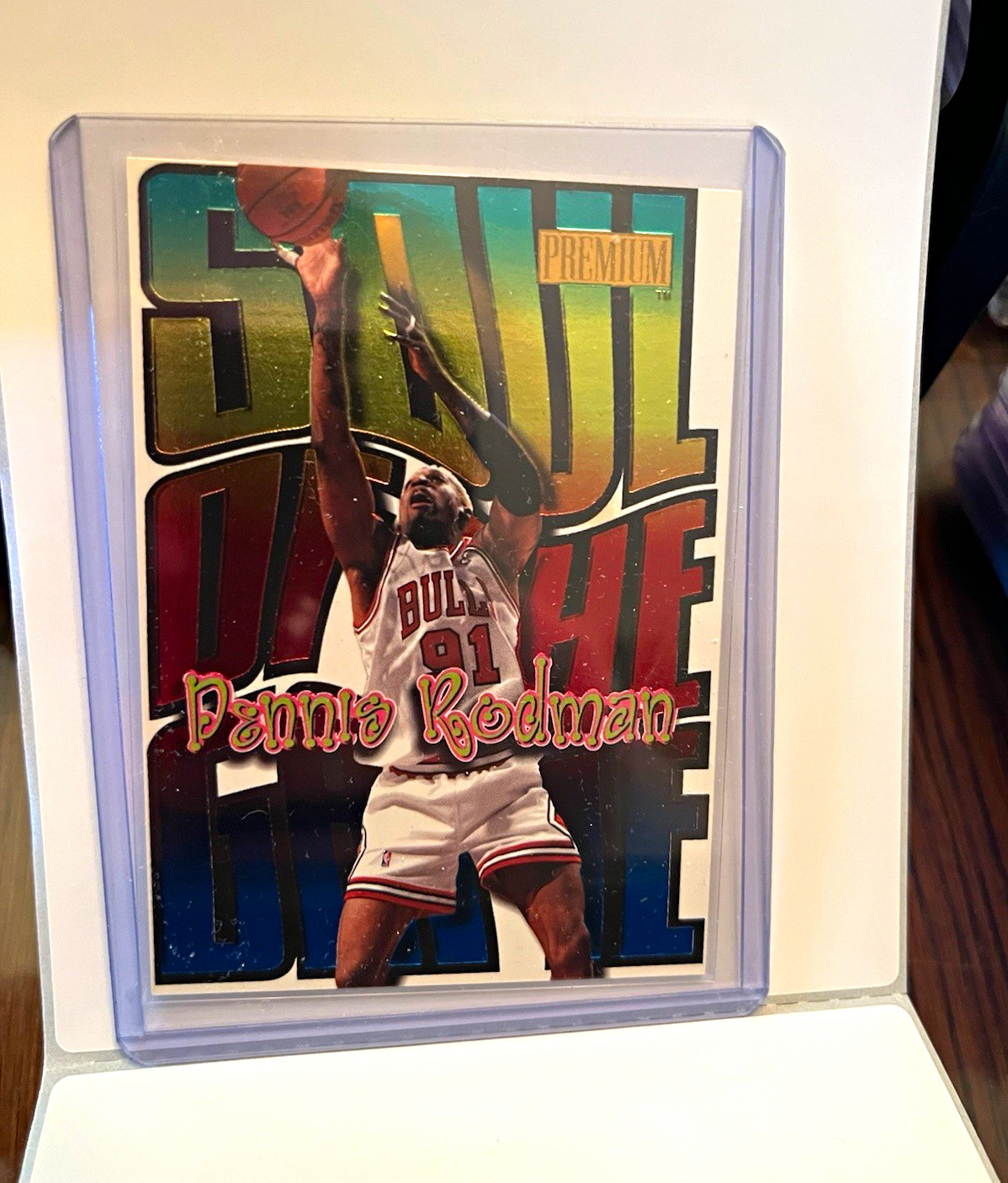 SkyBox 1998-99 SkyBox Premium Soul of the Game Dennis Rodman #5 SG Bulls /15 SkyBox 1998-99 SkyBox Premium Soul of the Game Dennis Rodman #5 SG Bulls /15