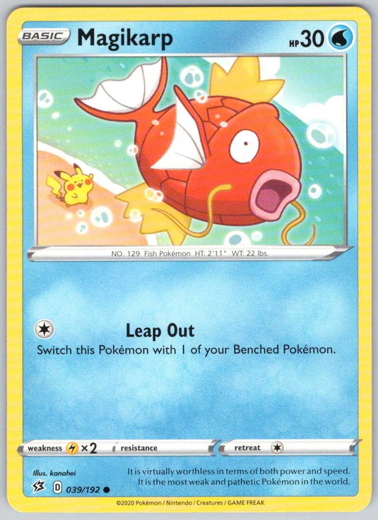 Magikarp 039/192 Rebel Clash RCL NM/M Magikarp 039/192 Rebel Clash RCL NM/M