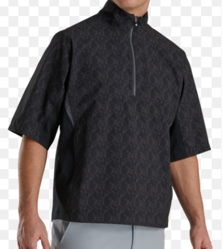 FOOTJOY Dryjoy HydroLite Short Sleeve Rain Shirt-Black Marble Print-Sz XL-NEW FOOTJOY Dryjoy HydroLite Short Sleeve Rain Shirt-Black Marble Print-Sz XL-NEW
