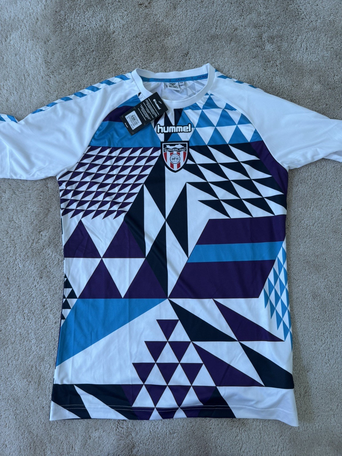 Sunderland AFC Pre Match Jersey - Hummel Soccer - Men Medium NEW