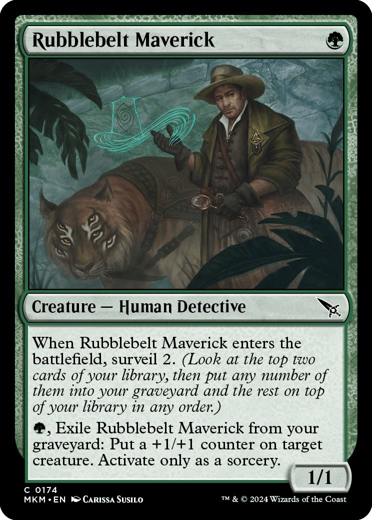 Rubblebelt Maverick #174 *Foil* (NM) Murders at Karlov Manor (MKM) MTG
