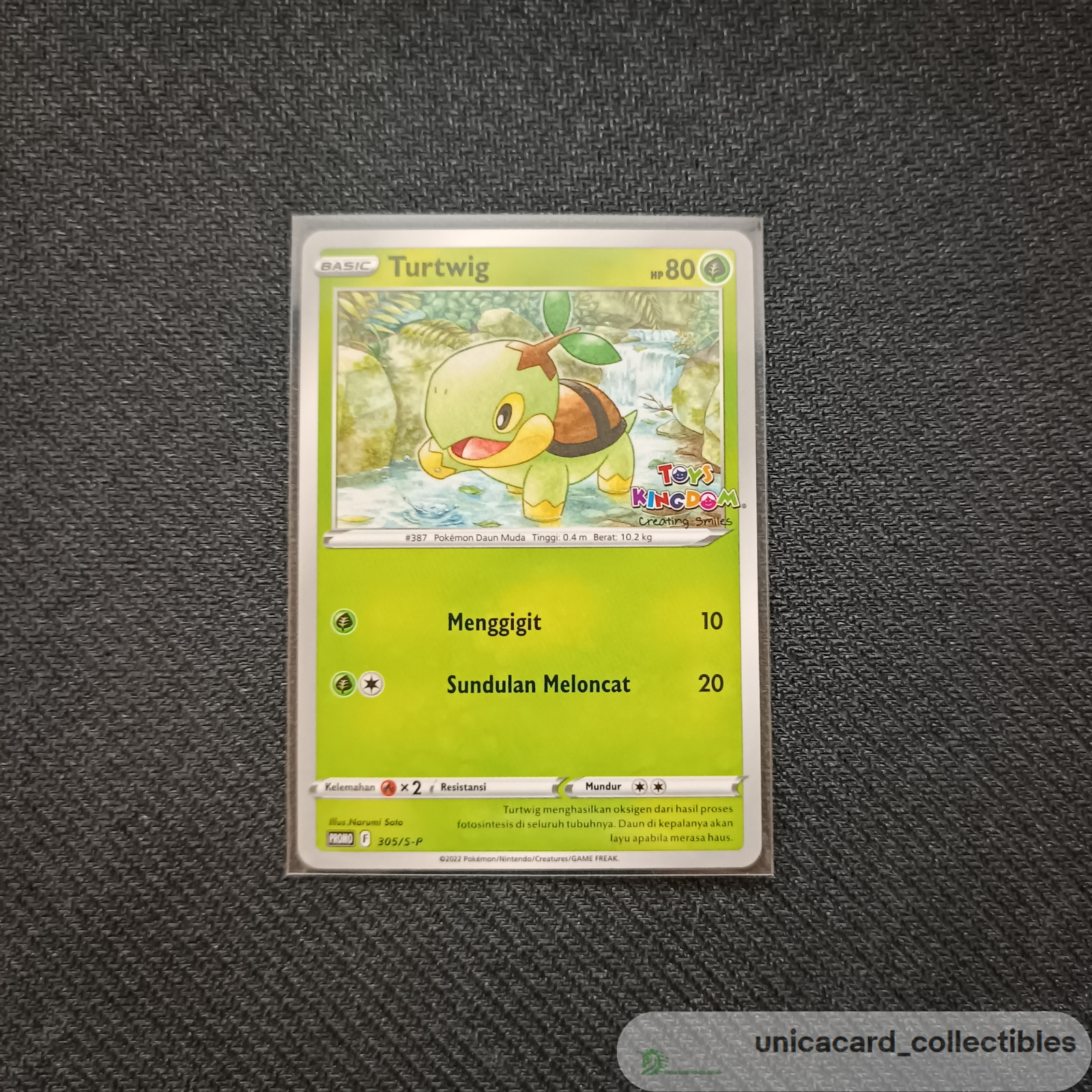 Turtwig Toys Kingdom Stamped Promo Pokemon TCG Indonesia NM