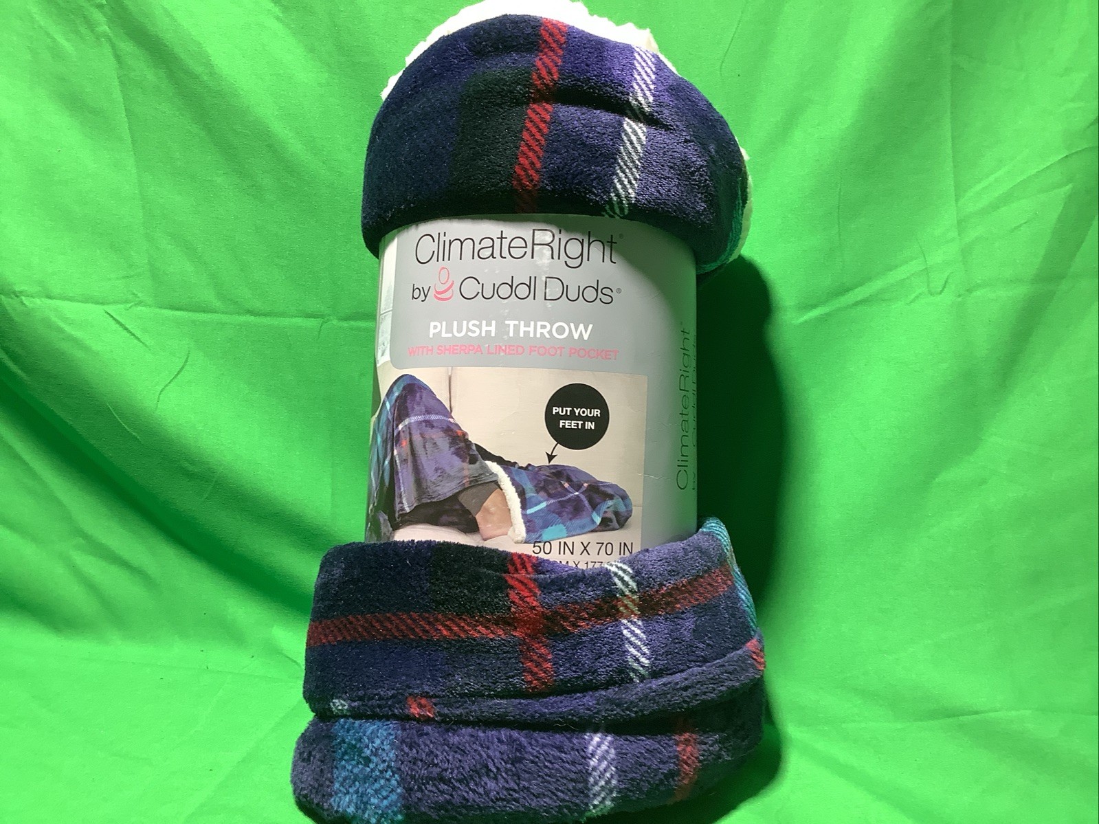ClimateRight by Cuddl Duds Plush Throw Blanket