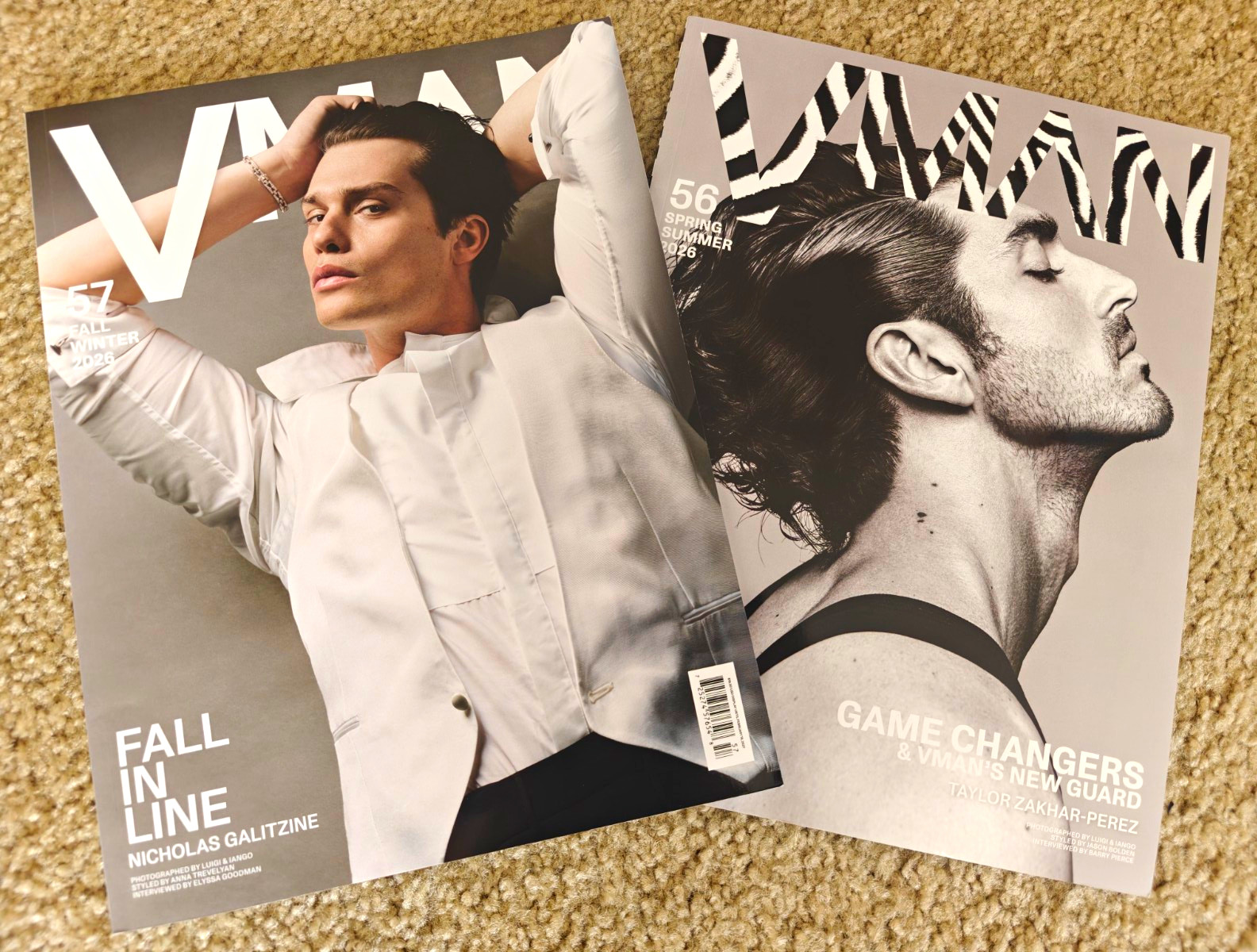 VMAN Magazine Issues 56+57 Nicholas Galitzine, Taylor Zachar Perez English
