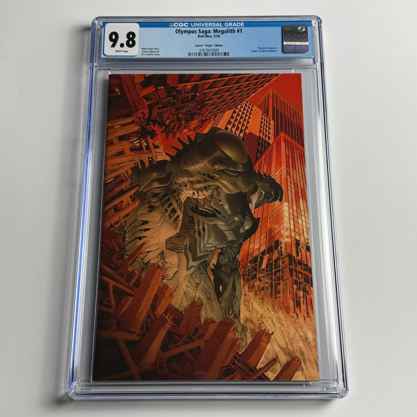 Olympus Saga: Megalith #1 CGC 9.8 Eric Canete Virgin Edition LTD 500 Olympus Saga: Megalith #1 CGC 9.8 Eric Canete Virgin Edition LTD 500