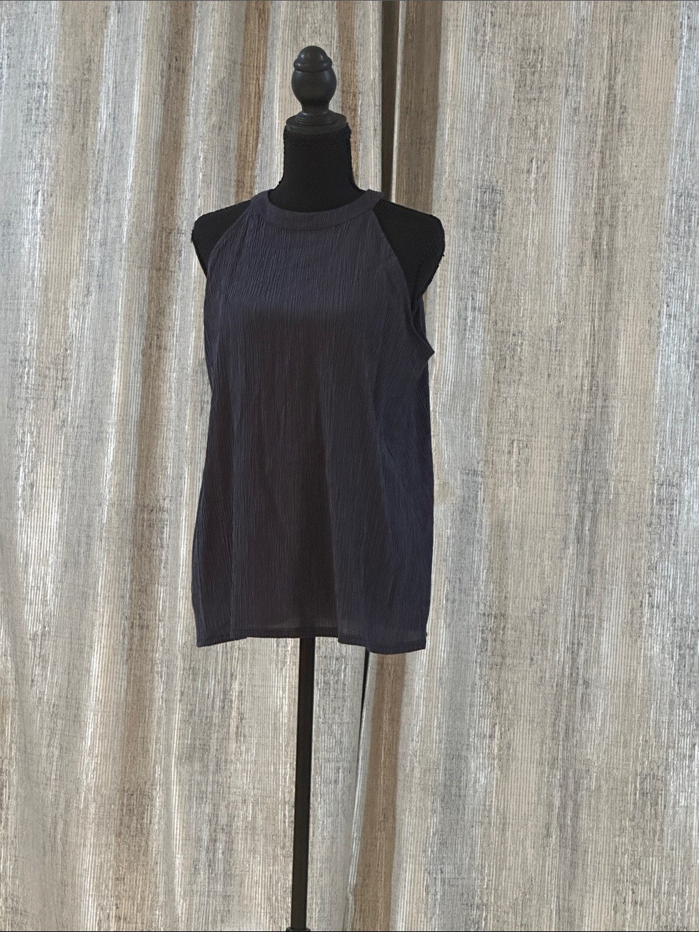 LOFT Navy Sleeveless Halter Tank Top Size M NWT