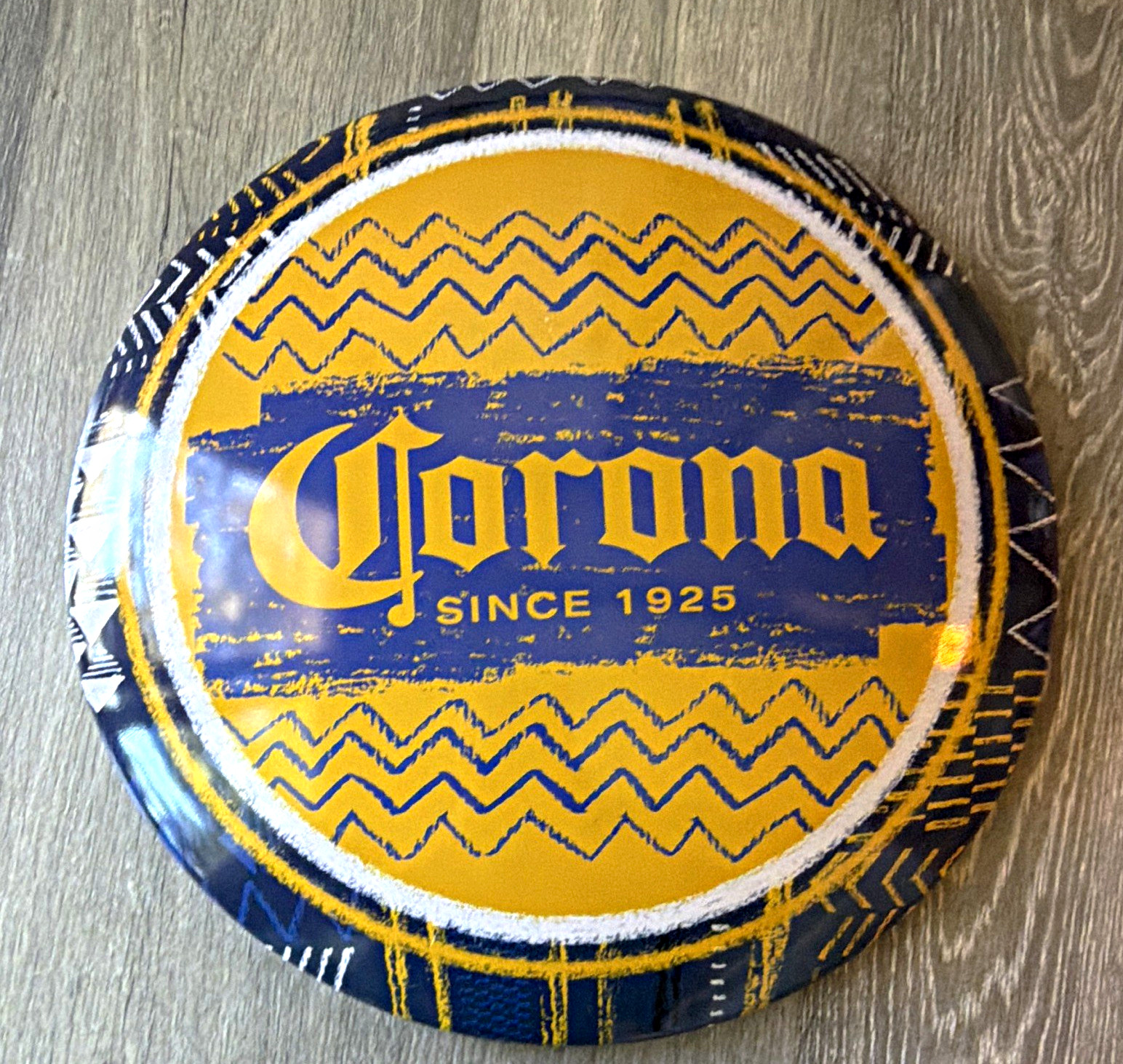 Corona Since 1925 Round Metal Tin Sign Breweriana Hanging Wall Decor
