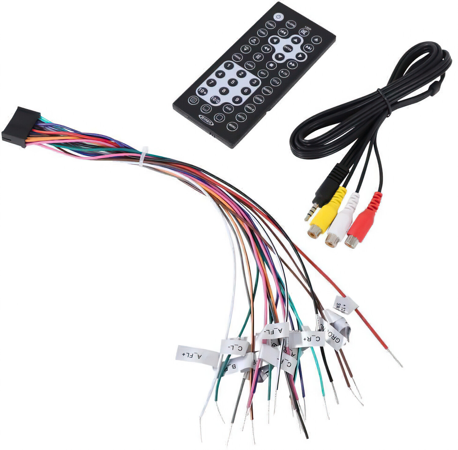 Jensen PSVCJWM60A Service Package (Remote, Harness, AV Jack) for JWM60A & JWM62A