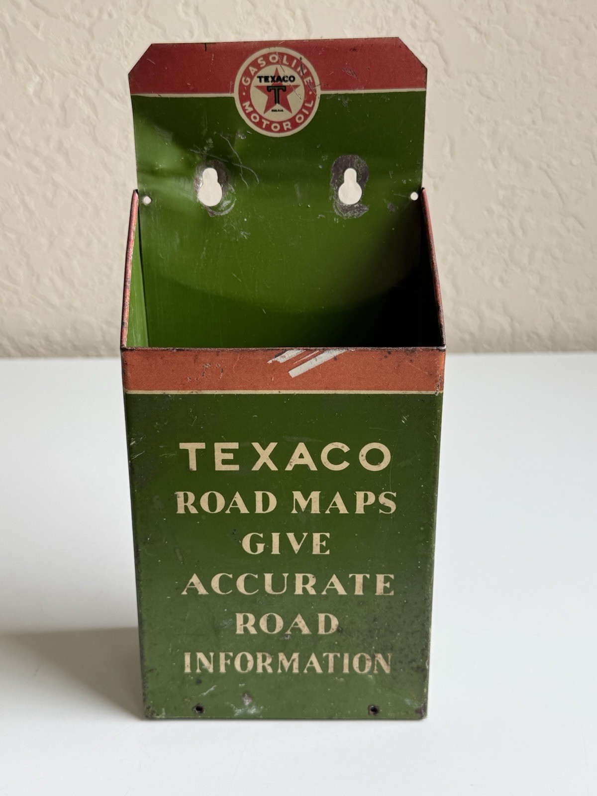 RARE 1930's Texaco Road Map Holder Display Give Accurate Road Information