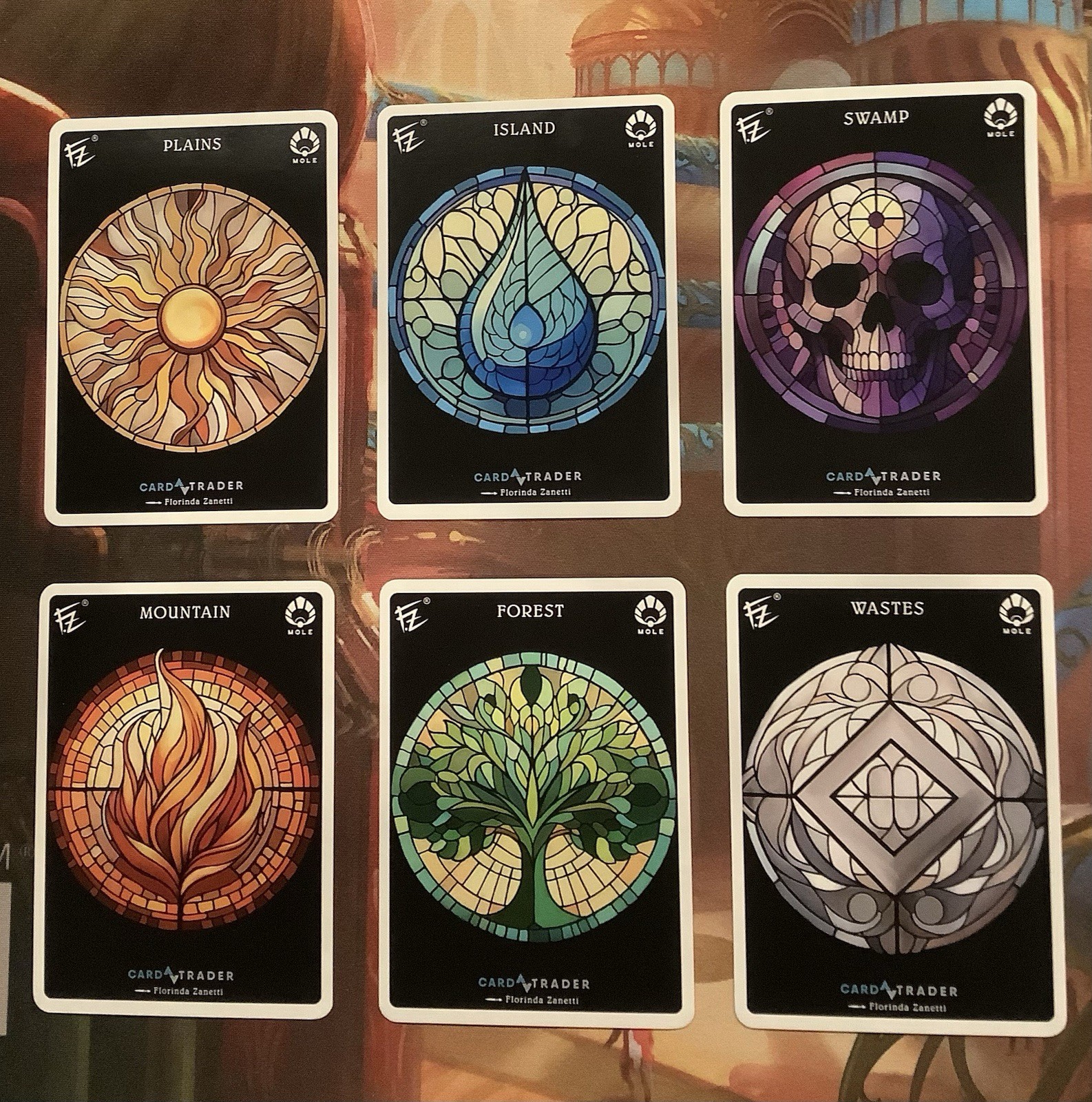 MTG Card Trader Floating Mana Tracker Tokens COMPLETE SET (all six tokens)