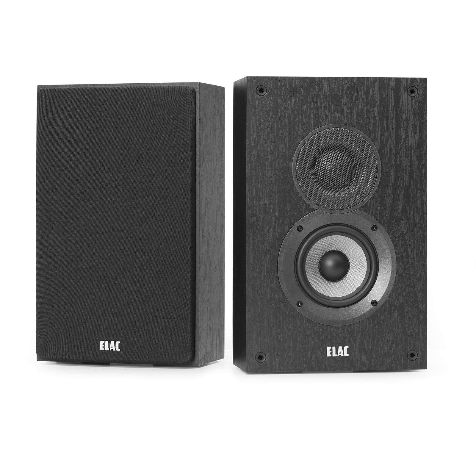 Elac Debut 2.0 OW4.2 (Pr.) Black On-Wall Speakers (Open Box) Damage Factory Box