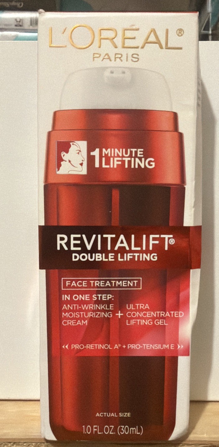 New L\'Oreal Paris Revitalift Double Lifting Face Treatment Day Cream 1 oz RARE
