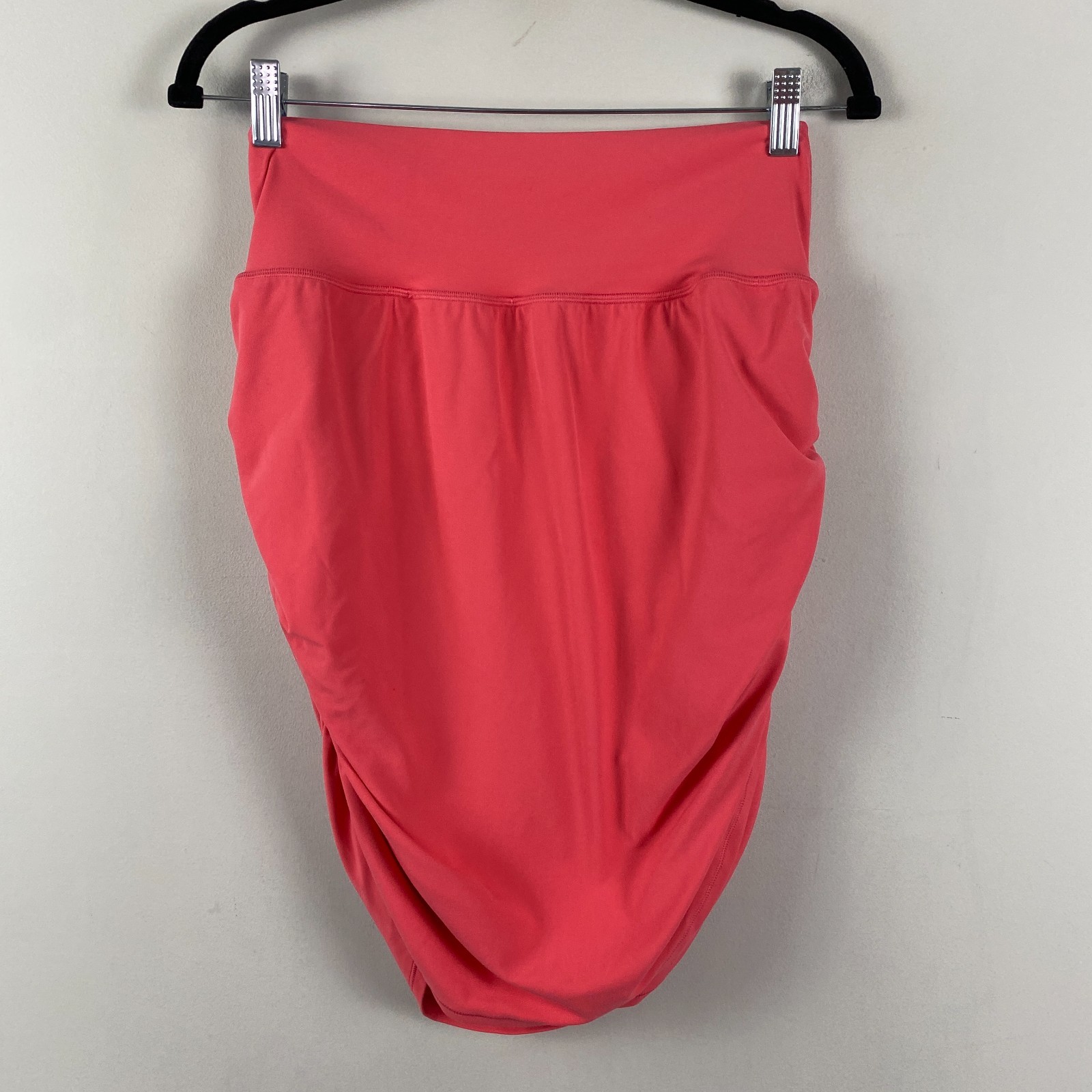 Athleta Transcend Skort Womens Large Ruched Coral Stretch Jupe Short