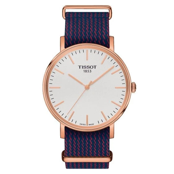 Tissot Everytime Silver Dial Gold Case Men\'s Watch T1094103803100