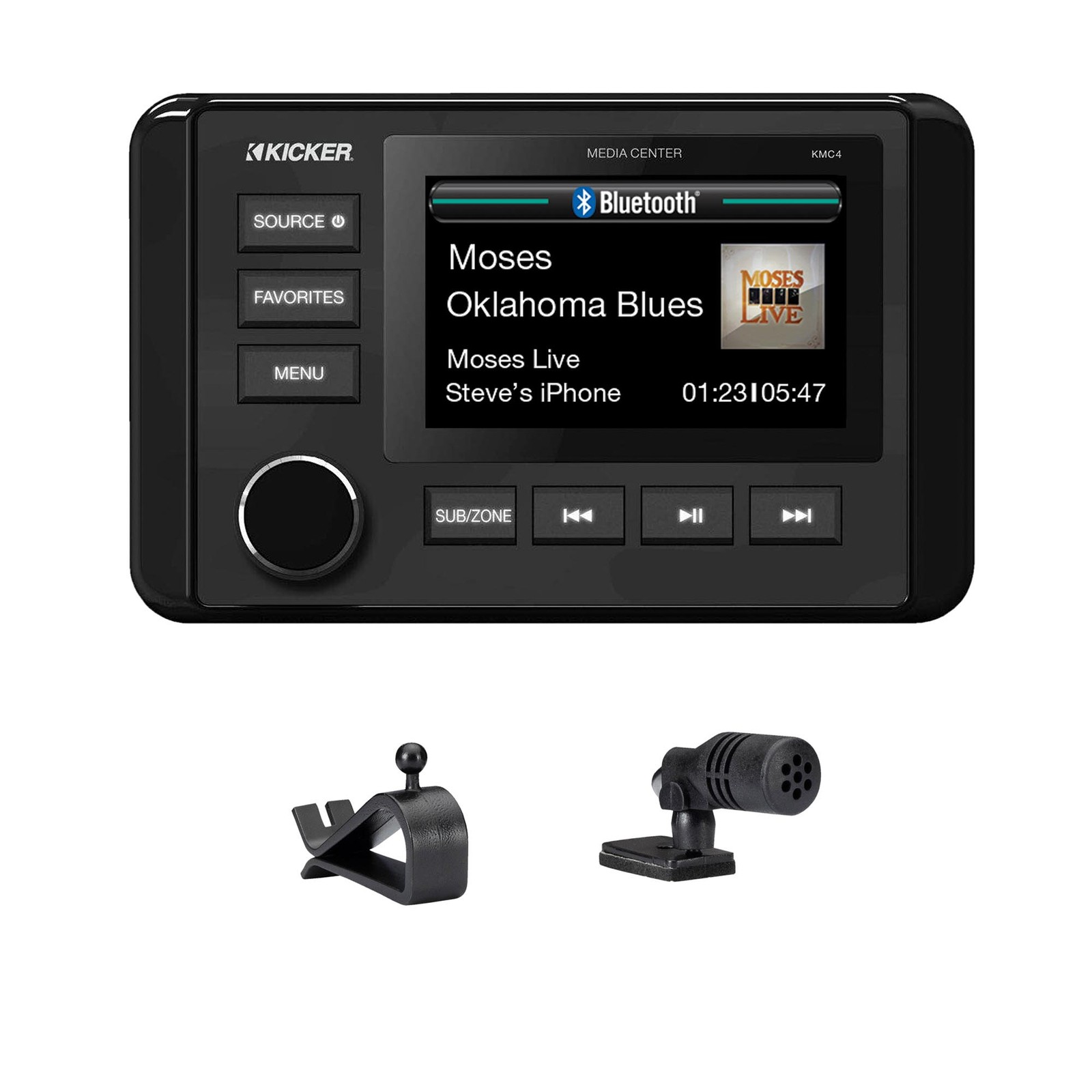 Kicker 51KMC4 Media Center Bluetooth - Used Very Good