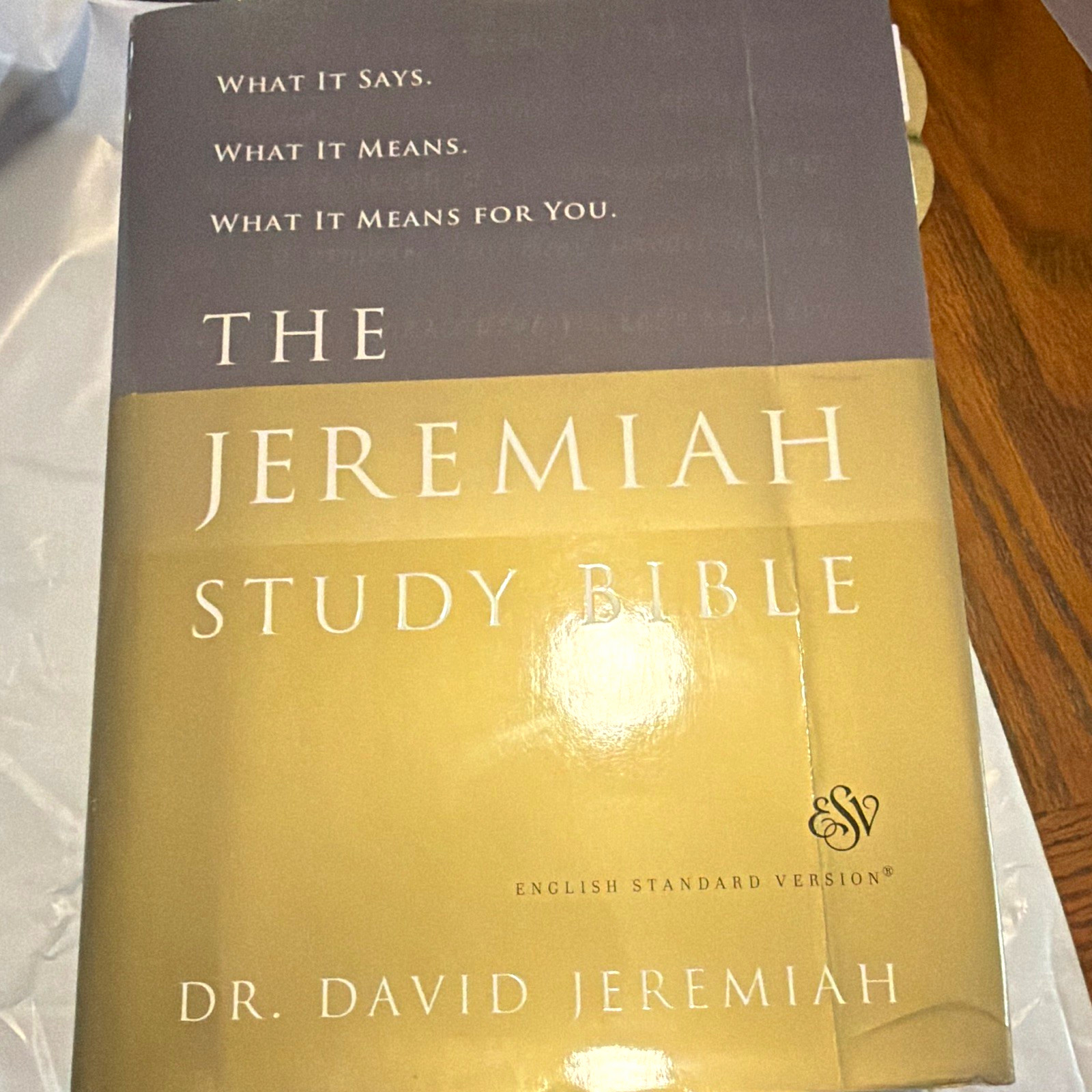 The Jeremiah Study Bible ESV Hardcover by Dr. David Jeremiah w/ Study Notes The Jeremiah Study Bible ESV Hardcover by Dr. David Jeremiah w/ Study Notes