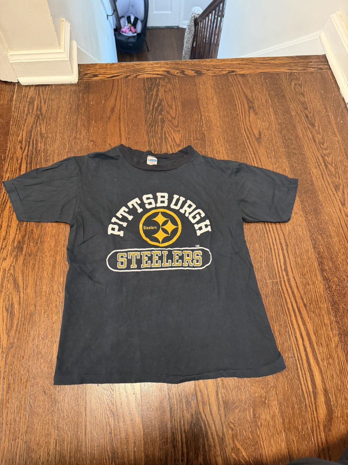 Mens Pittsburgh Steelers Champion vintage shirt size Small 80's