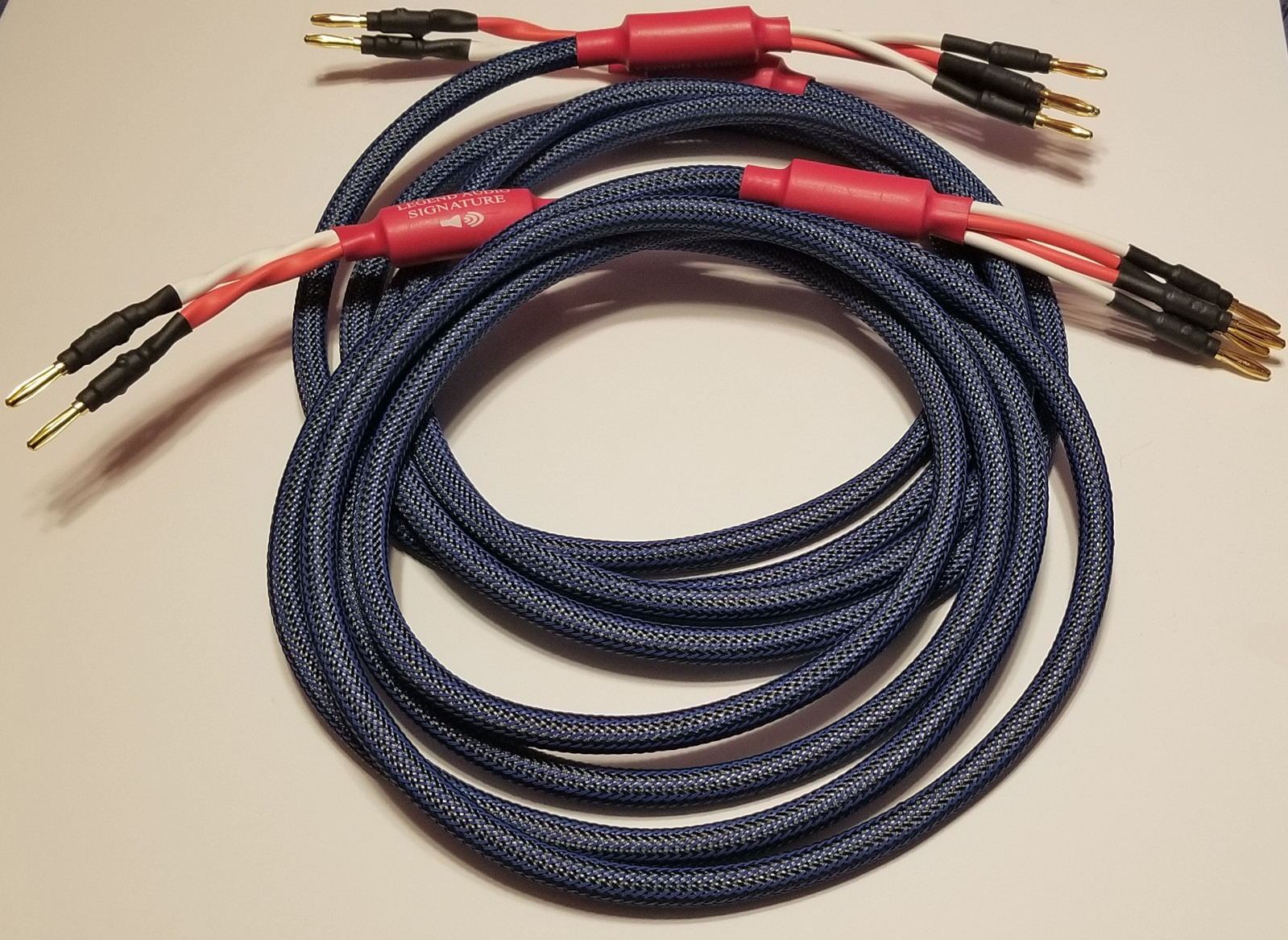 Legend Audio 12 ft. Bi-Wire Speaker Cables 9 AWG *NEW* SIGNATURE